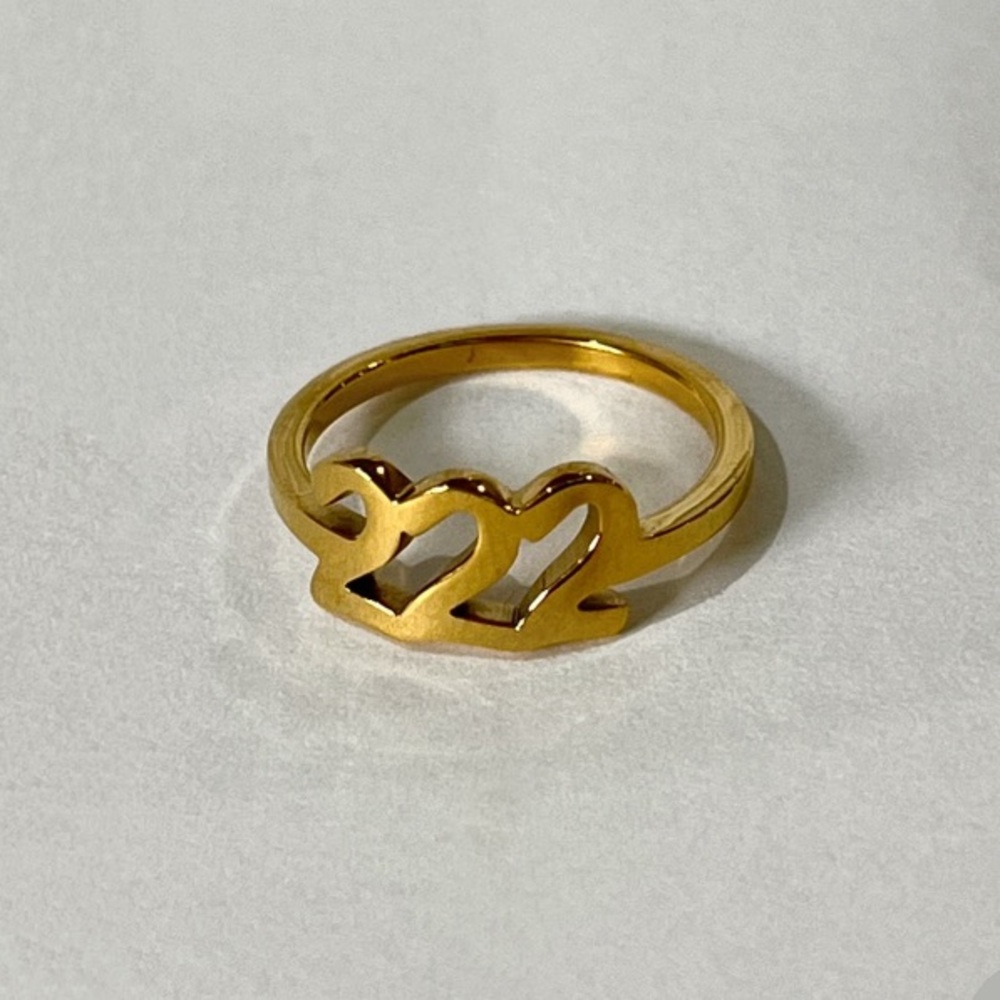 Gold 222 Ring - Women's Fashion Ring